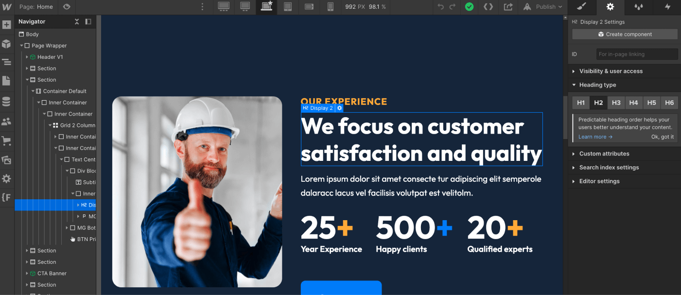 Static Content - Plumbing X Webflow Template